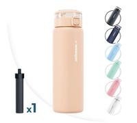 Bouteille Filtrante Wessper ActiveMax Clarti Glass 680 ml - Sans BPA - Verre Borosilicate - Beige