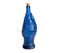 Table Passion Bouteille Fish 1.1L Verre Bleu Marine Bleu