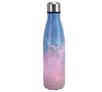 Bouteille Forme, Acier Inoxydable, 500ml Rose Ciel Étoilé - Isolation Thermique Efficace, Anti - Rayures, Pour Voyage et Activités Extérieures (Ciel étoilé rose)