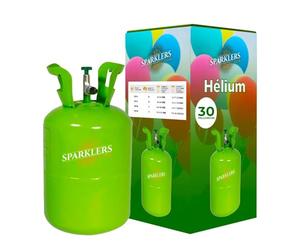 Bouteille Gaz Hélium pour 30 Ballons gonflables, Bonbonne de 0,20m3 - Moyenne Bouteille Jetable, ballon pour Anniversaire, Mariage et Fête - Livraison 24/48H - SPARKLERS CLUB®
