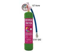 Bouteille Gaz R410a Avec Manometre + Flexible Recharge Clim