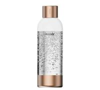 Bouteille gazéifiée de qualité supérieure - Cuivre - Compatible avec Drink mate, Wassermaxx, Aqvia, Sodapop et Levivo - Bouteilles réutilisables à verrouillage rapide - Couvercle et base en acier