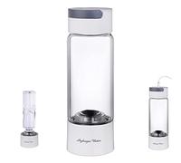 Bouteille Génératrice D'eau Riche En Hydrogène Mode 3 Min Et 10 Min SPE & PEM Dual Chamber Maker Ionisateur Max 4000 PPB Avec Inhalateur H2, Fonction D'auto-nettoyage Tasse En Verre Sans BPA 380 Ml