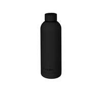 Bouteille, gourde isotherme chaud ou froid en acier inoxydable, réutilisable - 500 ml - Noir -