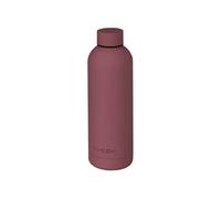 Bouteille, gourde isotherme chaud ou froid en acier inoxydable, réutilisable - 500 ml - Rose -