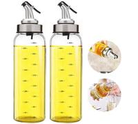 Bouteille Huile,Distributeur d'huile d'olive-500 ml bouteille d'huile en verre sans plomb,pour huile d'olive végétale,bouteillev