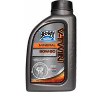 Bouteille huile moteur 1L Bel-Ray 4T V Twin V-Twin Mineral 20W-50
