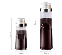 Bouteille Huile Vinaigre Bouteille D'assaisonnement Au Vinaigre De Sauce Soja, Bouteille D'huile De Sésame Domestique, Petit Pot D'huile, Ensemble De 3 Pièces Distributeur Huile Cuisine(Gold,19.5cm)