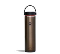 Bouteille Hydro Flask en acier l ger de 24 oz avec bouchon large et flexible, couleur obsidienne
