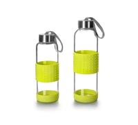 Bouteille - IBILI - SKY - 0.5L - Verre et Silicone - Vert - Inox