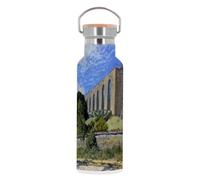 Bouteille Inox Gourde Thermo Isotherme - Alfred Sisley L'Aqueduc de Marly Peinture Impressionnisme - 500 ml (17 oz)