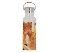 Bouteille Inox Gourde Thermo Isotherme - Canyon Arche dans la Brume Paysage Nature - 500 ml (17 oz)