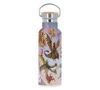 Bouteille Inox Gourde Thermo Isotherme - Dragon Peinture Dessin Anime Enfant Cartoon Manga - 500 ml (17 oz)