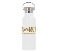 Bouteille Inox Gourde Thermo Isotherme - Papa Motard Moto Grosses cylindrées Cafe Racer - 500 ml (17 oz)
