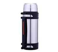 Bouteille Isotherme, 2L/2.5L/3L/4L/5L Gourde Isotherme en Acier Inoxydable Garder l?Eau Chaude et Froide, Avec Poignée Pour voyage, pour le café chaud et le thé en plein air, Bleu (silver,3000ml)