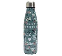 Bouteille isotherme 50 cl motif floral MONSIEUR MADAME série MME BAVARDE vert
