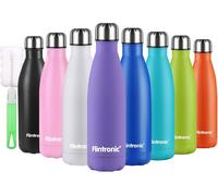 Bouteille Isotherme, 500 Ml Bouteille D'eau En Acier Inoxydable, Isolant Sous Vide À Double Paroi, Bouteilles Chaudes/Froides Sans Bpa Et Écologique, Avec 1 Porte-Gobelet Et 1 Brosse