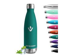 Bouteille Isotherme 500ml, Bouteille d'eau Acier Inoxydable à Double Paroi, Gourde Isotherme Réutilisable, Anti Fuite, sans BPA, pour École, Bureau, Sport, Yoga, Outdoor, Facile à Transporter