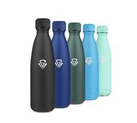 Bouteille Isotherme 500ml, Gourde Inox Double Paroi, Gourde Sport Réutilisable sans BPA, Bouteille Métal Étanche pour Sport, Bureau, École, Yoga, Camping, Randonnée, Enfant, Adulte, Femme, Homme