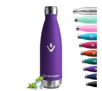 Bouteille Isotherme 500ml, Gourde Inox Étanche, Gourde Métal sans BPA, Réutilisable, Bouteille d'eau Acier Inoxydable à Double Paroi, Gourde Isotherme pour École, Bureau, Sport, Randonnée, Voyage