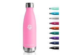Bouteille Isotherme 500ml, Gourde Isotherme Étanche, Réutilisable, Gourde Inox sans BPA, Anti Fuite, Bouteille d'eau Acier Inoxydable à Double Paroi, Gourde Durable pour École, Bureau, Sport, École