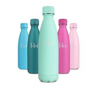 Bouteille Isotherme 500ml, Réutilisable, Bouteilles sans BPA, Étanche Isolation à Double Paroi, Facile à Transporter, Gourde Inox pour Camping, Bureau, Travail, Voyage, Randonnée, Course, Yoga