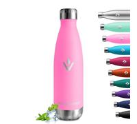 Bouteille Isotherme 500ml, Réutilisable, Gourde Isotherme Étanche, Gourde Inox sans BPA, Anti Fuite, Bouteille d'eau Acier Inoxydable à Double Paroi, Gourde Durable pour École, Bureau, Sport, École