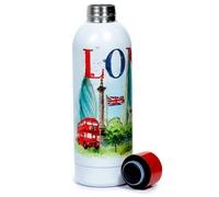 Bouteille Isotherme 530 ml Puckator Acier Inoxydable Chaud Froid Londres Tour