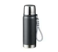Bouteille Isotherme 650ml Acier Inoxydable Double Paroi Gourde Thermos Maintient Température 12h Chaud Froid Sans BPA 100 Pourcent Etanche Sport Voyage Bureau Plein Air (Gris Anthracite)