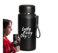 Bouteille isotherme - 800 ml - Gourde de sport anti-goutte avec infuseur pour thé - Isolation sous vide, hydratation portable pour les voyages en voiture, la randonnée, la gym et les activités de