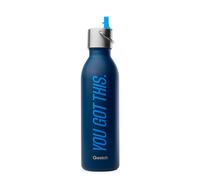 Qwetch - Active w/ Bouchon Sport - Bouteille isotherme Level Up Bleu Nuit - 600 ml