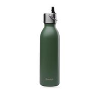QWETCH - Bouteille Isotherme Active Kaki 600ml - Gourde avec Bouchon Sport - 24h Froid et 12h Chaud - Etanche & Compacte