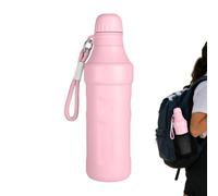 Bouteille isotherme, avec sangle, tasse isotherme de 500 ml - Garde le froid 8 h et la chaleur 12 h sous vide Bouteille d'eau de sport à petite ouverture, pour lait, café, boisson, extérieur, salle de