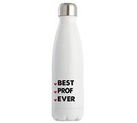 Bouteille isotherme Best Prof Ever | Gourde Idée Cadeau Travail Boulot Métier Départ Retraite Collègue Femme Anniversaire Noël