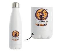Bouteille Isotherme Catherine - Joyeux Halloween 2 - Bottle - Idée Bouteille Isotherme Cadeau Anniversaire Fête Original Famille Travail Départ Collègue Retraite Noël.
