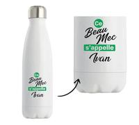 Bouteille Isotherme Ce beau mec sappelle Ivan - Bottle - Idée Bouteille Isotherme Cadeau Anniversaire Fête Original Famille Travail Départ Collègue Retraite Noël.