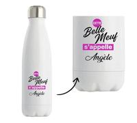 Bouteille Isotherme Cette belle meuf sappelle Angele - Bottle - Idée Bouteille Isotherme Cadeau Anniversaire Fête Original Famille Travail Départ Collègue Retraite Noël.
