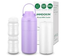 Bouteille isotherme compacte pour lait maternel - 355 ml - Refroidisseur de lait maternel portable avec 2 biberons - Stockage au froid de 30 heures - Pour voyage et utilisation en extérieur, étanche