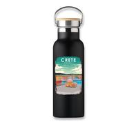 Bouteille isotherme Crète Grèce Île grecque, bouteille écologique, tasse à café