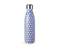 IBILI Bouteille isotherme Mosaic Bleu – Double paroi 500 ml, Acier inox 18/10, Réutilisable