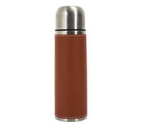 Cook Concept Bouteille isotherme KA0374 50 cl inox - design élégant simili peau marron