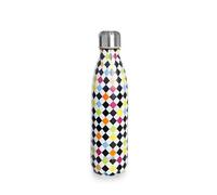 Ibili Bouteille isotherme Arlequin – 500 ml – Double paroi inox 18/10 – Réutilisable