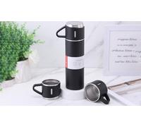 Herzberg Bouteille isotherme HG04210-BLK – Acier inoxydable 500 ml, Noir, étanche