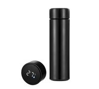Bouteille isotherme en acier inoxydable 500ml avec affichage de la température Noir Herzberg HG04227-BLK