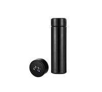 Bouteille isotherme en acier inoxydable 500ml avec affichage de la température Noir Herzberg HG04227-BLK