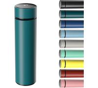 Bouteille Isotherme En Acier Inoxydable 500ml, Bouteille Isotherme Sous Vide Avec Affichage De La Température Intelligent Température À Ecran Led Bleu Saphir