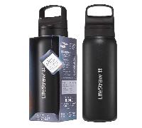 Bouteille isotherme en acier inoxydable LifeStraw Go 2.0 Series Noire (1000 ml)