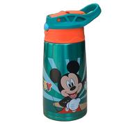 Bouteille Isotherme Enfant Disney Mickey Mouse 450ml Bouteille avec Ouverture Automatique Pop Up Thermos Contrôlé 12 Heures Froid 8 Heures Chaude