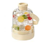 Bouteille Isotherme et Moule à Glaçons,40 cl Silicone Facile Démoulage Portable | Bac à glaçons avec couvercle et récipient - Pour boissons, cocktails, whiskey, apéritif, plage, pique-nique, camping,