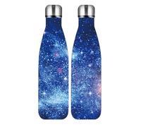 Bouteille Isotherme Galaxie, Double Paroi en Acier Inoxydable SU304, Conservation Chaud 12h/Froid 24h